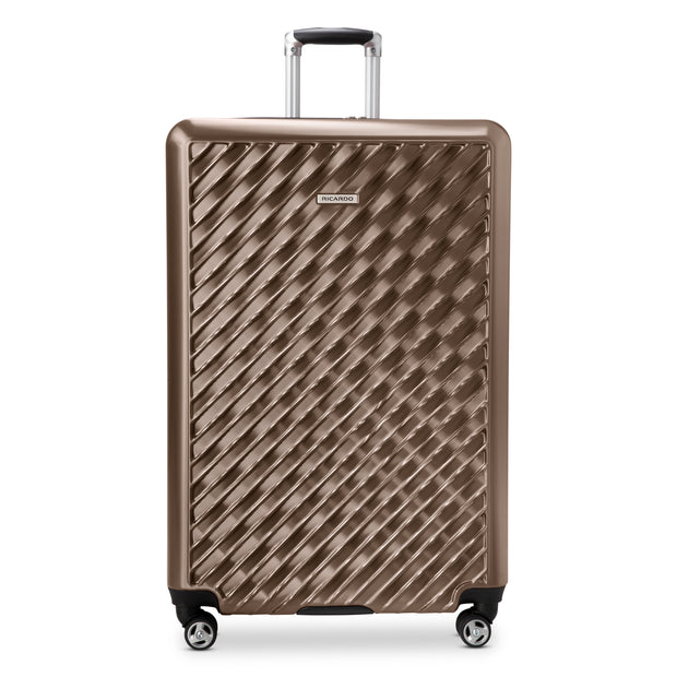 variant:43709104980160 RBH Melrose Hardside Large Checked Spinner Luggage Bronze
