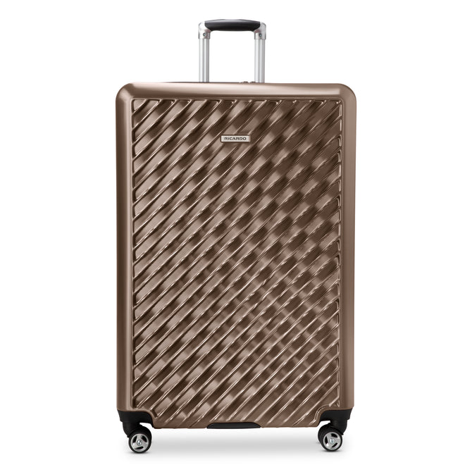 variant:43709104980160 RBH Melrose Hardside Large Checked Spinner Luggage Bronze