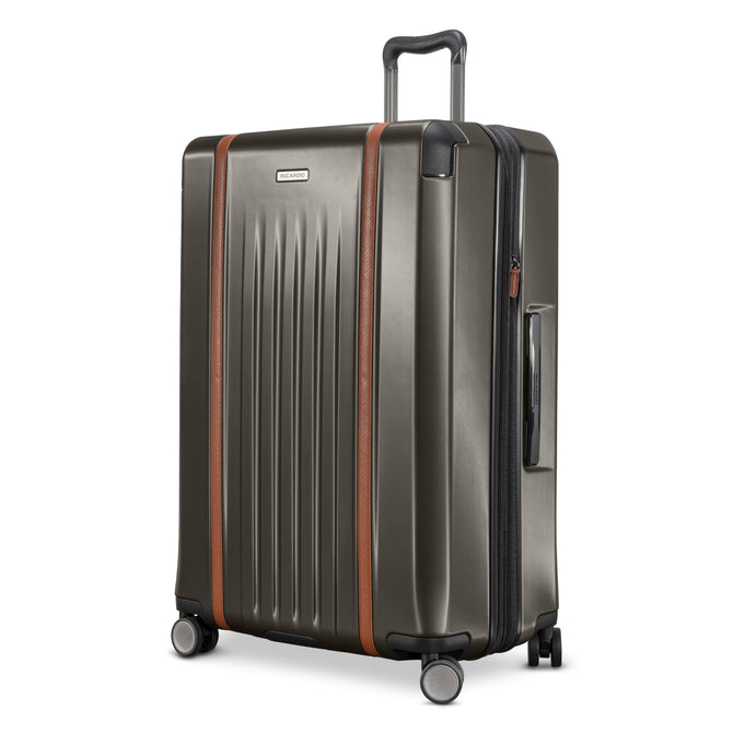 variant:43710649761984 RBH Montecito 2.0 Large Checked Spinner Luggage Graphite