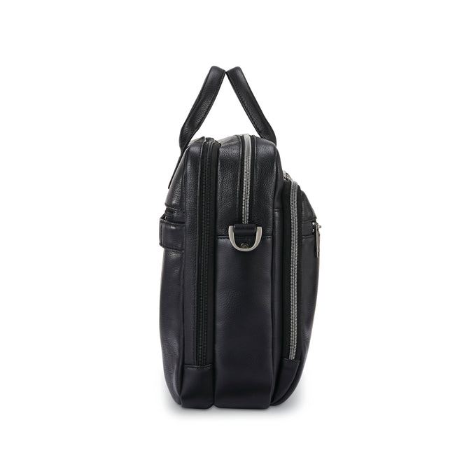 variant:43759270822080 Samsonite Classic Leather Toploader Black