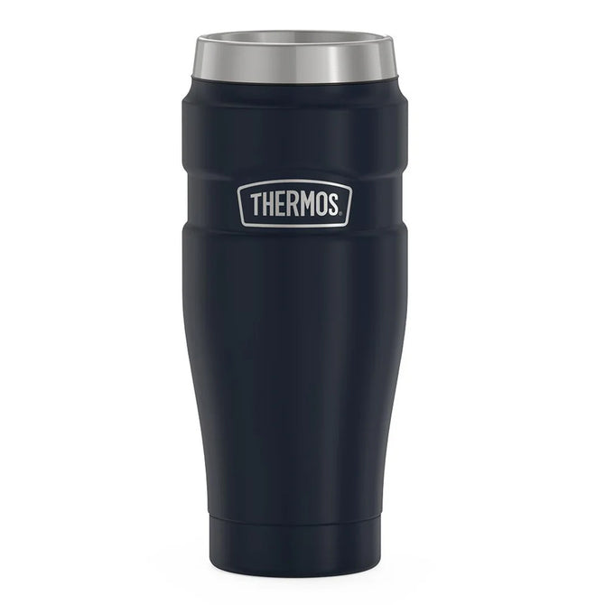 variant:46530409169088 16 oz Stainless Steel  Travel Tumbler Matte Midnight Blue
