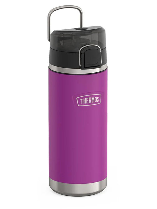 variant:46488642945216 Thermos 18 oz Stainless Steel Kids Water Bottle w/ Spout Lid Plum