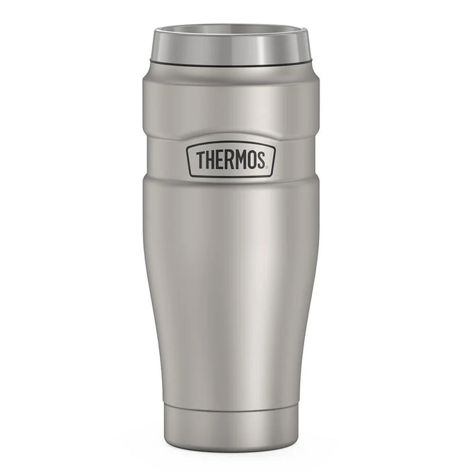 variant:46530409267392 16 oz Stainless Steel  Travel Tumbler Matte Stainless Steel
