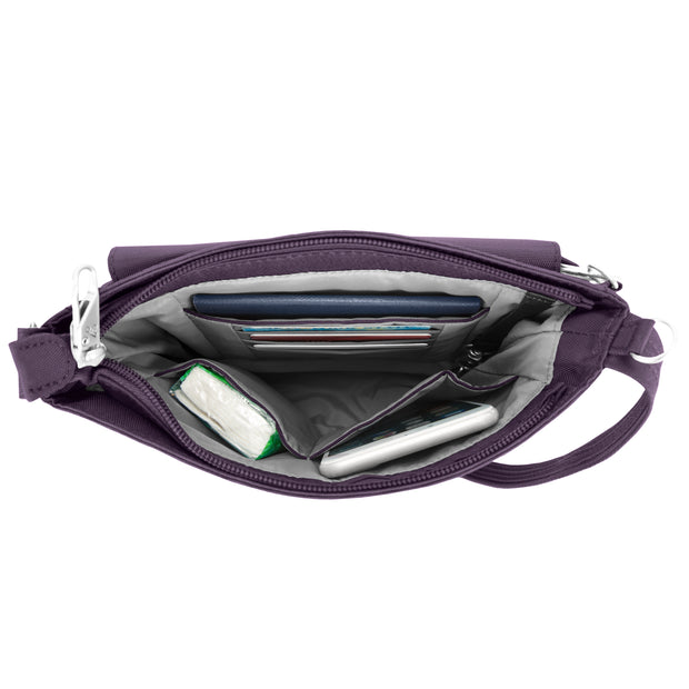 variant:46341896896704 travelon Mini Shoulder Bag Purple