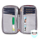 variant:42999672438976 travelon RFID Blocking Family Passport Zip Wallet poppy