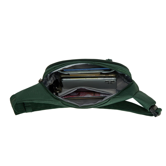 variant:46316826263744 Travelon - Anti-Theft Metro Waist Pack Forest Heather