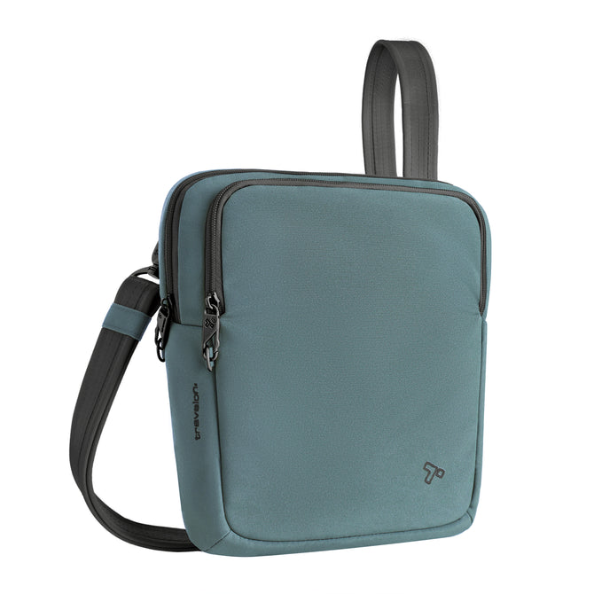 variant:46207564415168 Travelon The Voyages Anti-Theft Slim Bag Slate Blue