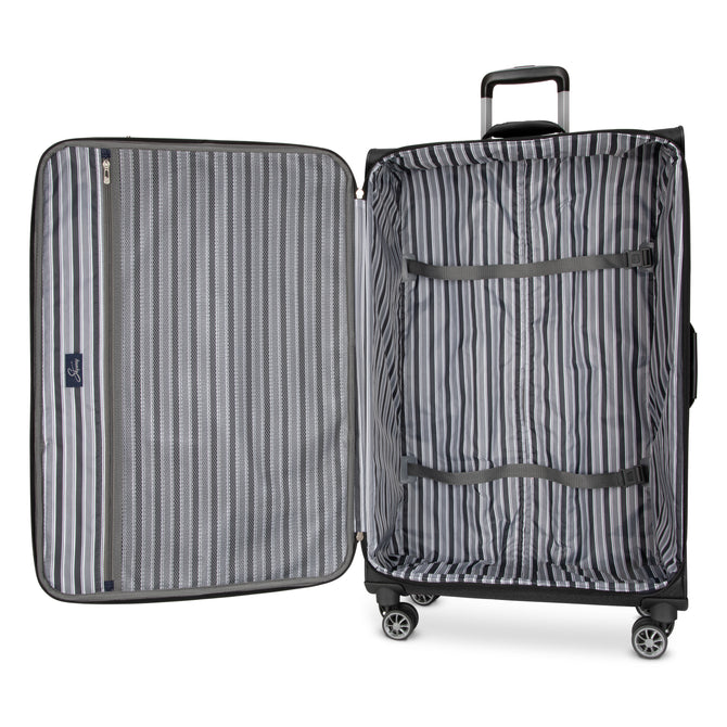 variant:43715347316928 Skyway Epic Softside Large Checked Spinner Luggage Black