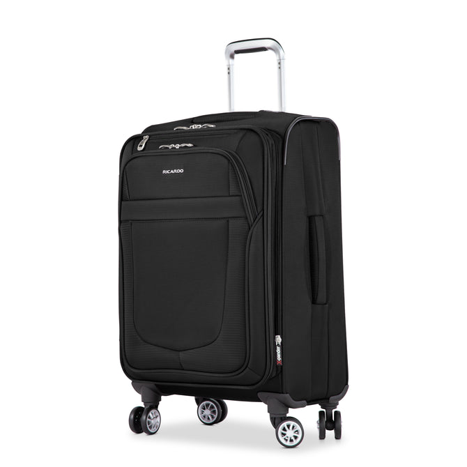 variant:43716757422272 RBH Hermosa Softside Carry-On Spinner Luggage Black