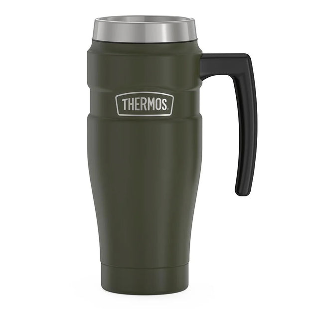 variant:46532961665216 16 oz Stainless Steel Travel Mug Matte Army Green