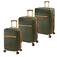 variant:46795558813888 London Fog Westbury Hardside Medium Check Luggage Olive & Sand