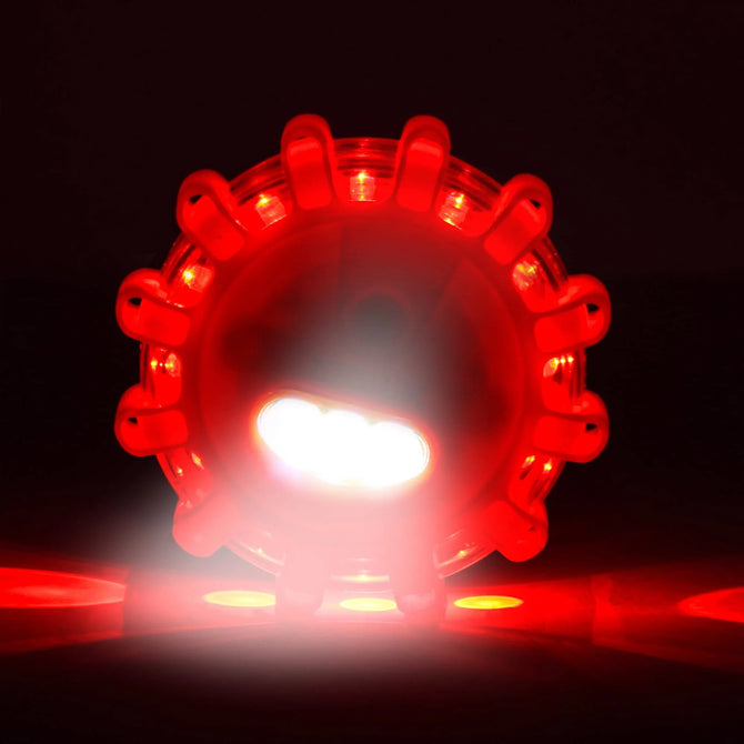 LED Roadside Flare Safety Puck