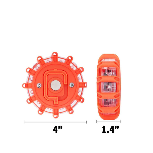 LED Roadside Flare Safety Puck