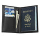 variant:41143699243200 Smooth Trip RFID Blocking Passport Wallet - Black