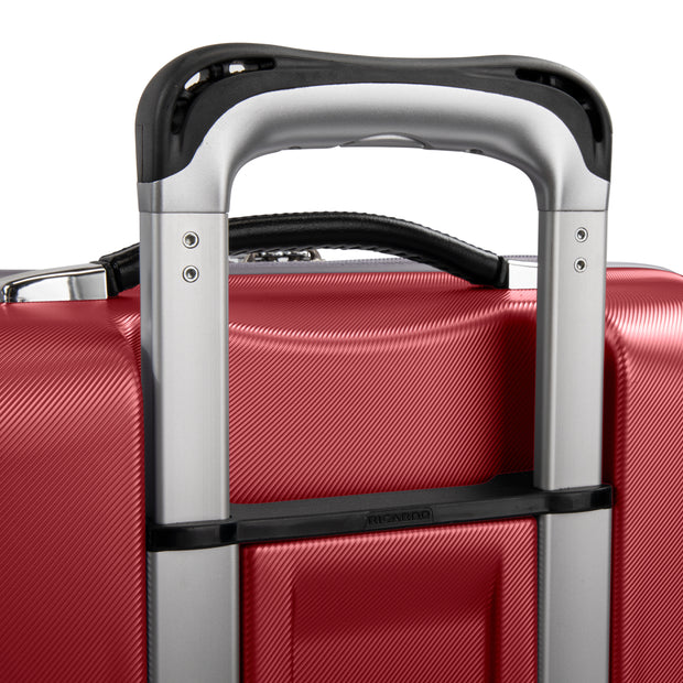 variant:47588377395392 RBH Rodeo Drive 2.0 Hardside Large Checked Spinner Luggage Crimson
