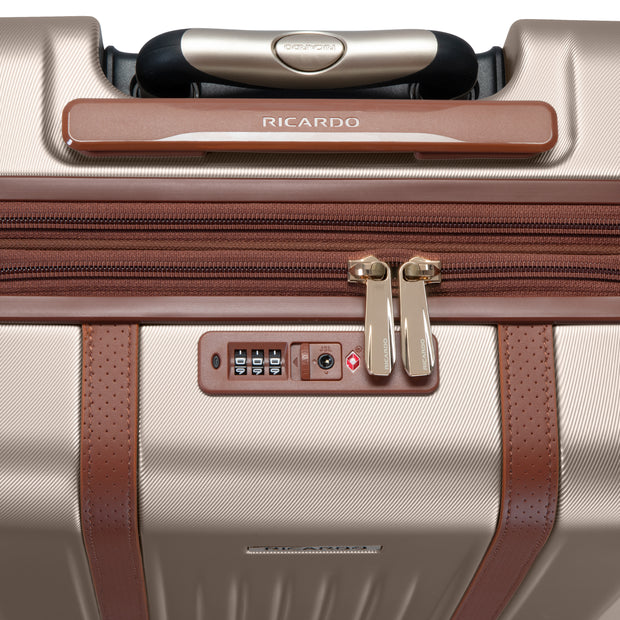 variant:47589298536640 RBH Montecito 2.0 Hardside Carry-On Spinner Luggage Hunter Champagne