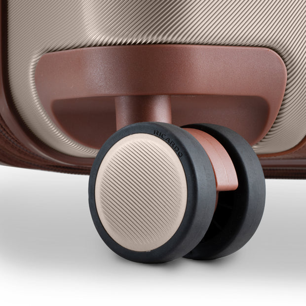 variant:47589368692928 RBH Montecito 2.0 Large Checked Spinner Luggage Hunter Champagne