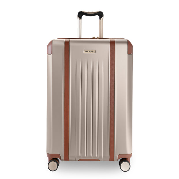 variant:47589350506688 RBH Montecito 2.0 Medium Checked Spinner Luggage Hunter Champagne