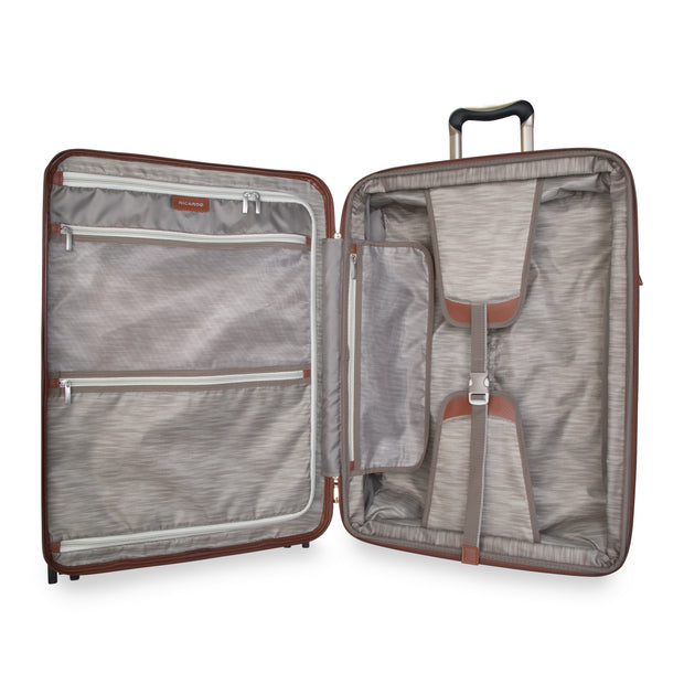 variant:47589350506688 RBH Montecito 2.0 Medium Checked Spinner Luggage Hunter Champagne