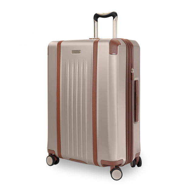 variant:47589350506688 RBH Montecito 2.0 Medium Checked Spinner Luggage Hunter Champagne
