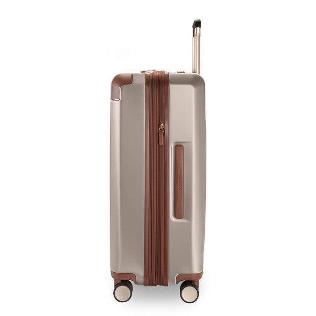 variant:47589350506688 RBH Montecito 2.0 Medium Checked Spinner Luggage Hunter Champagne