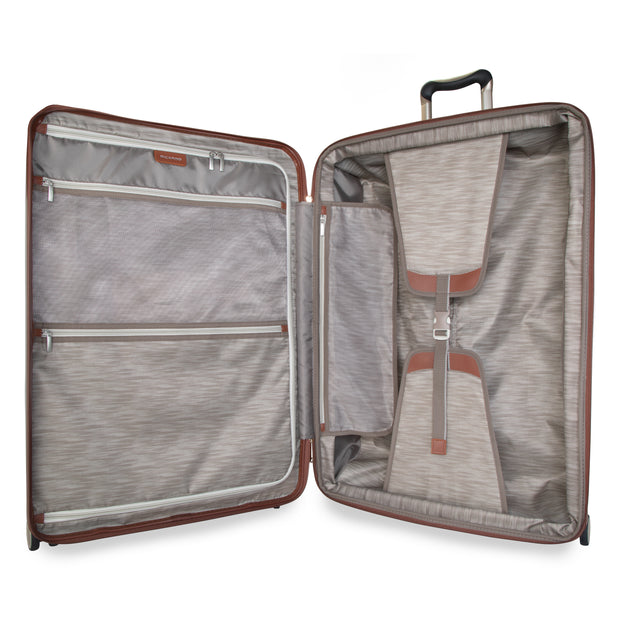 variant:47589368692928 RBH Montecito 2.0 Large Checked Spinner Luggage Hunter Champagne