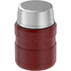 variant:46533270896832 16 oz. Stainless Steel Food Jar w Folding Spoon Matte Red