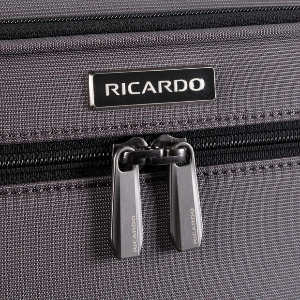 variant:47606538797248 Ricardo Beverly Hills Montecito 3.0 Softside Large Checked Luggage French Grey