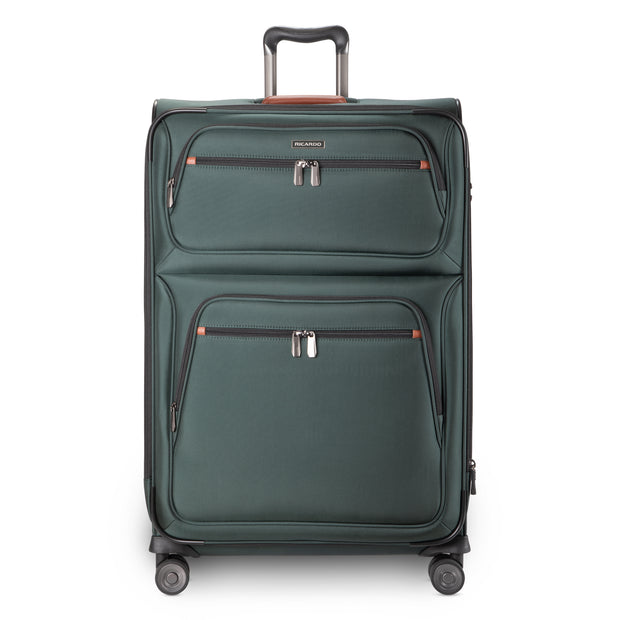 variant:47606538764480 Ricardo Beverly Hills Montecito 3.0 Softside Large Checked Luggage Hunter Green