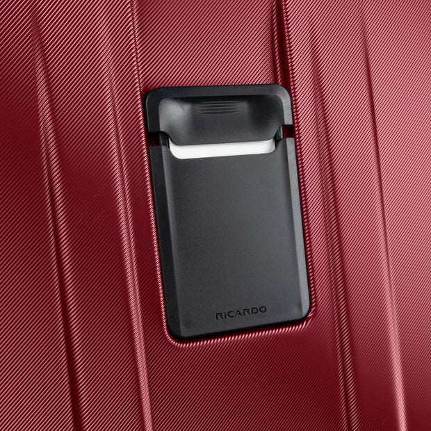 variant:47607568203968 Brentwood Hardside Expandable Carry-On Luggage Crimson