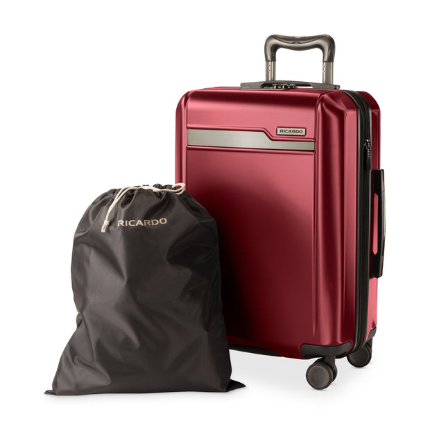 variant:47607568203968 Brentwood Hardside Expandable Carry-On Luggage Crimson