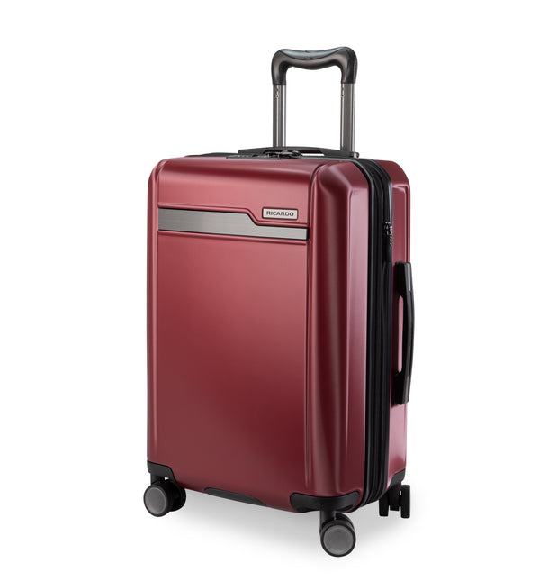 variant:47607568203968 Brentwood Hardside Expandable Carry-On Luggage Crimson