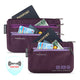 variant:41161612787904 Travelon World Travel Essentials Set of 2 Currency & Passport Organizers Blackberry