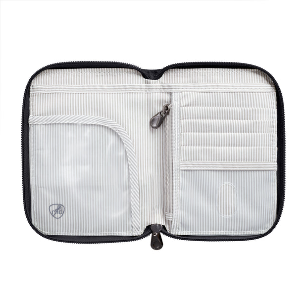 variant:48331163402432 Travelon RFID Blocking Passport Zip Wallet Black