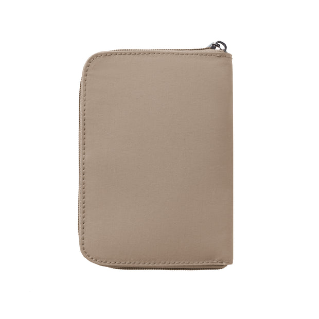 variant:48331183849664 Travelon RFID Blocking Passport Zip Wallet Sable