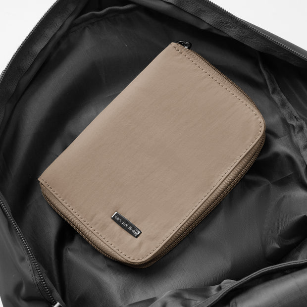 variant:48331183849664 Travelon RFID Blocking Passport Zip Wallet Sable