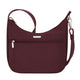 variant:43725653344448 Travelon Anti-Theft Essentials East/West Small Hobo Dark Bordeaux