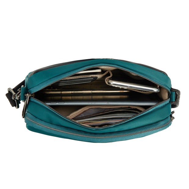 variant:46319899148480 Travelon Addison Anti-Theft Small Crossbody Evergreen