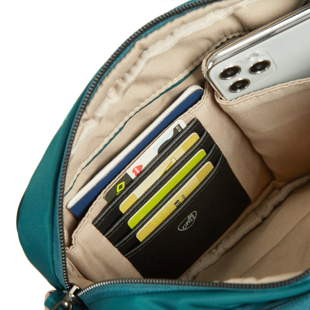 variant:46319899148480 Travelon Addison Anti-Theft Small Crossbody Evergreen