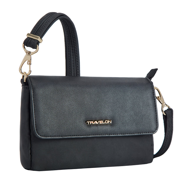 variant:46319970123968 Travelon Addison Anti-Theft Convertible Belt Bag
Black