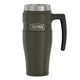 variant:46532961665216 16 oz Stainless Steel Travel Mug Matte Army Green
