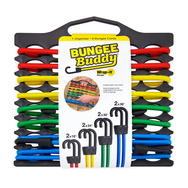 Bungee Buddy – Bungee Cord Organizer + 8 Bungee Cords