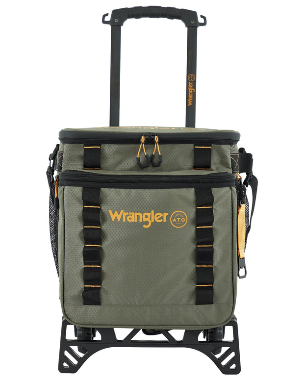 variant:48990227431616 Wrangler ATG Cooper 38L Rolling Cooler - Olive