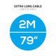 Dual USB-C Connector Cable (2M)