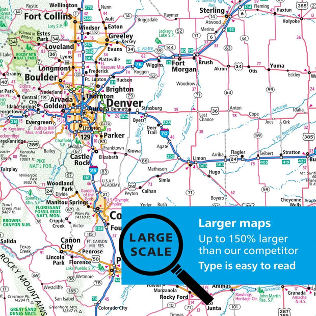 2027 Easy to Read Midsize Road Atlas