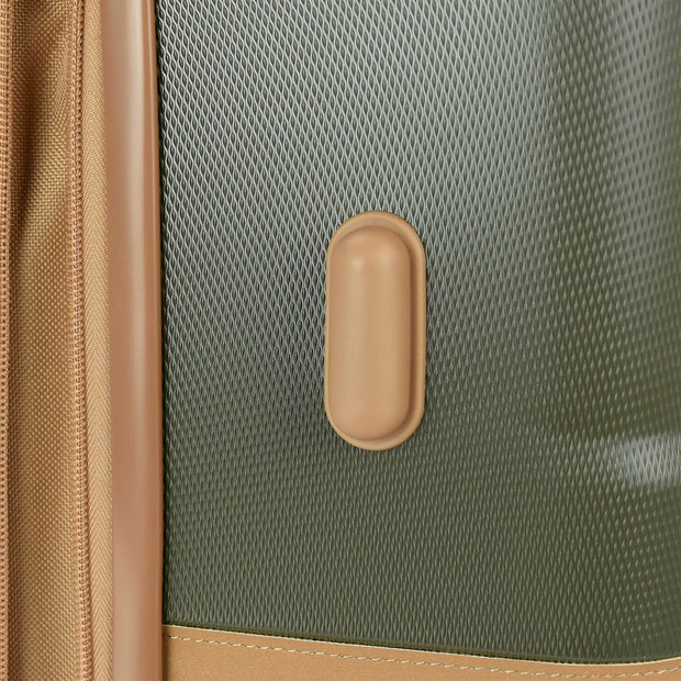 variant:46795558813888 London Fog Westbury Hardside Medium Check Luggage Olive & Sand