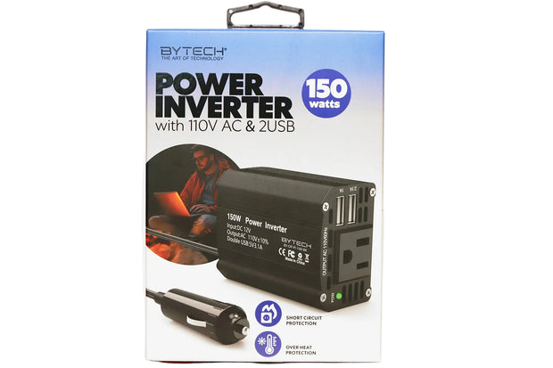 Power Inverter w/ 110V AC & 2USB