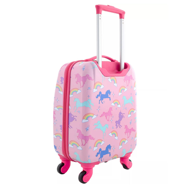 variant:48907148722368 Kid's Hard Side Carry-On Spinner 5 Piece Luggage Set - Unicorn
