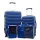 variant:43666913394880 Wrangler Durham 4 Piece Hardside Luggage Set Blue