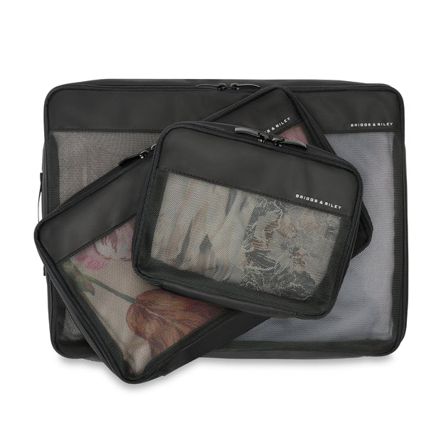 variant:46655232704704 Travel Essentials Check-In Packing Cube Set Black
